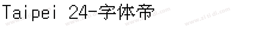 Taipei 24字体转换